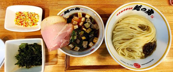 「昆布水つけ麺」@自家製中華そば 麺の虜の写真