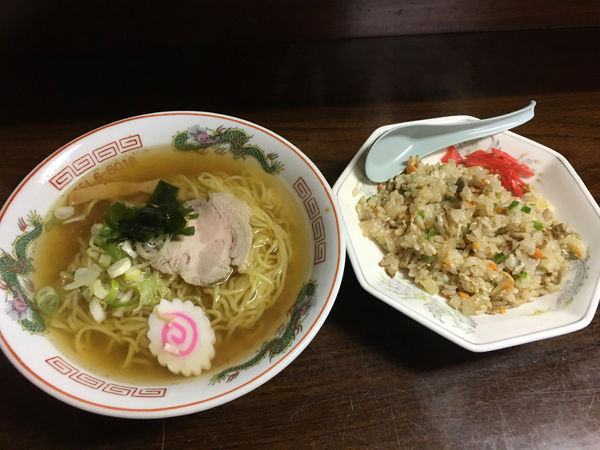 「半チャーハンラーメンセット 850円」@江戸っ子ラーメン 味菜の写真