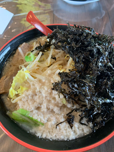 「燕黒やさいラーメン　大脂　岩のり小」@煮干しらあめん 燕黒の写真