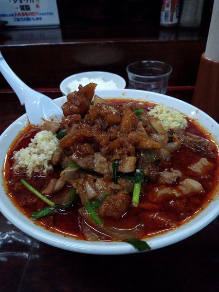 「辛いスタ満そば具増し半ライス」@元祖スタミナ満点らーめん すず鬼の写真