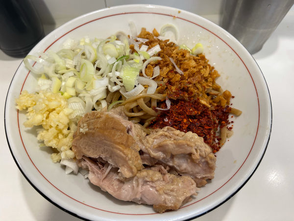 「スッパメン（汁なし）」@ハイパーファットンの写真