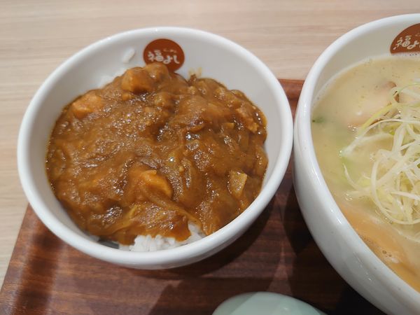 「ミニカレー丼(340円)」@らーめん 福よしの写真