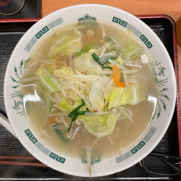 「野菜たっぷりタンメン（麺少なめ）」@日高屋 鶴見シークレイン店の写真