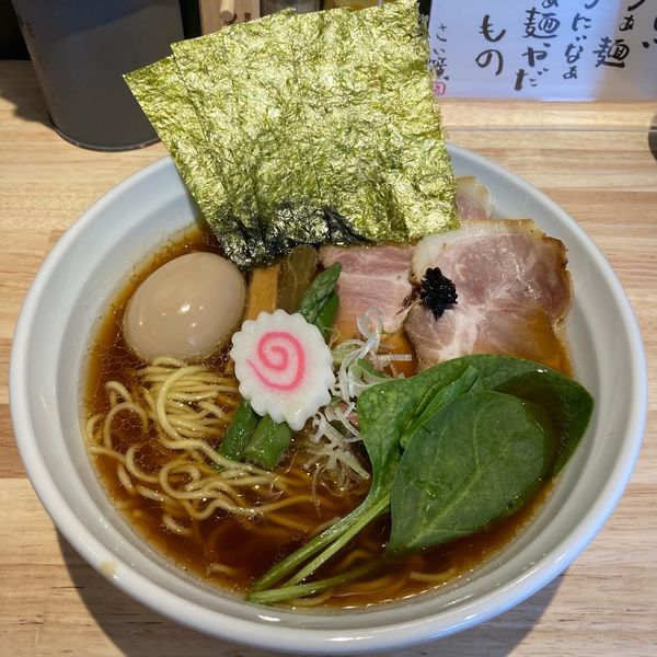 「「中華蕎麦」780円「味玉」100円「海苔増し」80円」@中華蕎麦 さい簾の写真