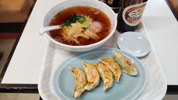 「ラーメン餃子セット」@ゆたか食堂の写真