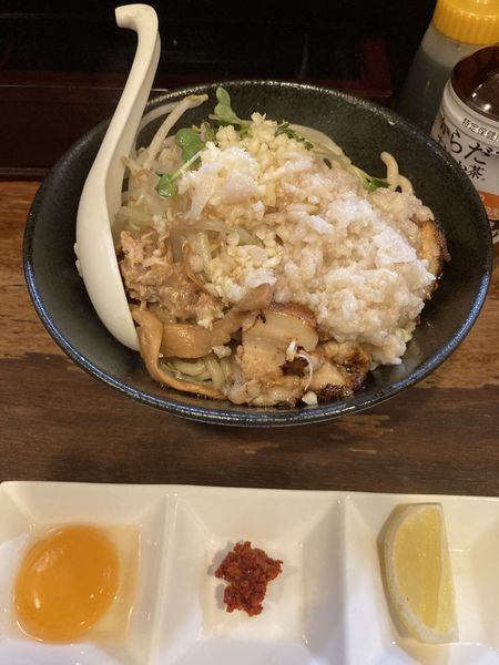 「特製油そば・大盛（１０６０円）」@麺座ぎんの写真