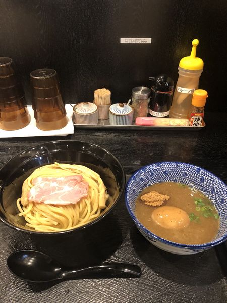 「濃厚魚介つけ麺＋味玉」@麺屋 中川會 錦糸町店の写真