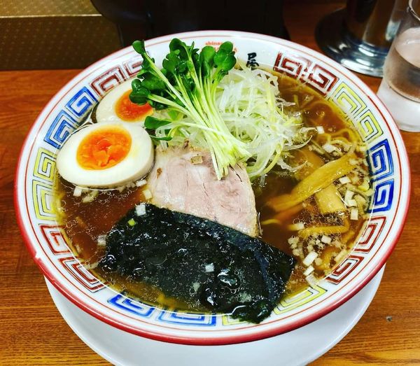 「支那そば醤油＋煮玉子」@ちばき屋 葛西店の写真