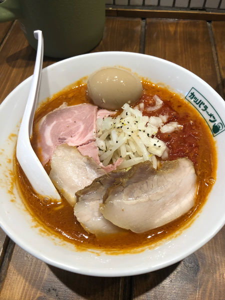 「全部入りトマト」@カッパラーメンセンターの写真