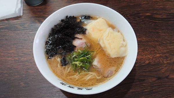 「シュウマイ入り蟹そば 980円+チャーシューご飯 250円」@中華そば 燕屋商店の写真