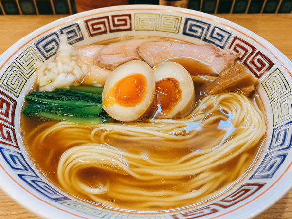 「味玉中華そば」@ほっこり中華そば もつけの写真