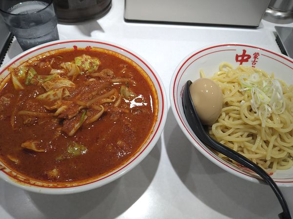 「冷し味噌やさい 野菜大盛 味付玉子」@蒙古タンメン 中本 錦糸町店の写真