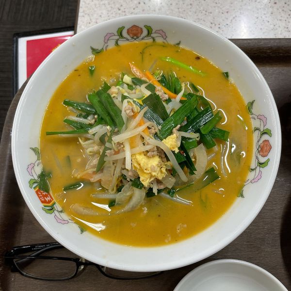 「ニラ玉ラーメン」@餃子の王将 川崎駅東口店の写真