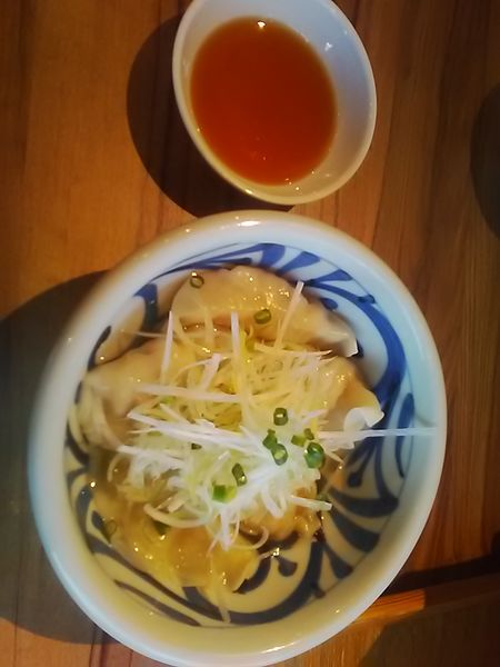 「鶏水餃子（6個）450円」@もののこころ 東松戸店の写真