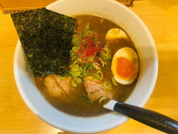 「味たま煮干そば850円」@麺屋Mの写真