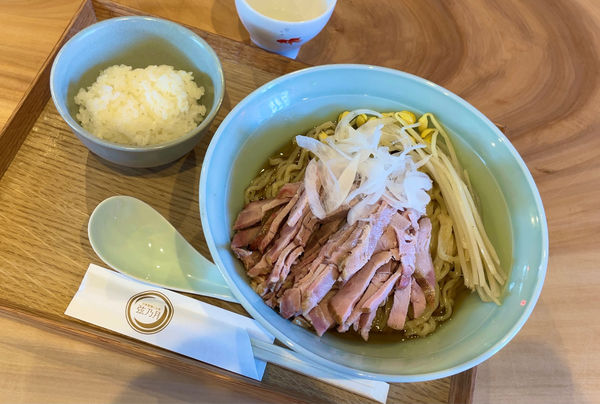 「肉汁なし月光 & 白飯小」@自家製麺と定食 弦乃月の写真