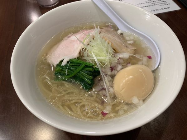 「貝出汁塩らぁ麺」@貝出汁らぁ麺 燈やの写真