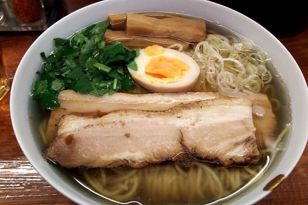 「和風柳麺(690円)大盛り(180円)」@麺屋ひょっとこの写真