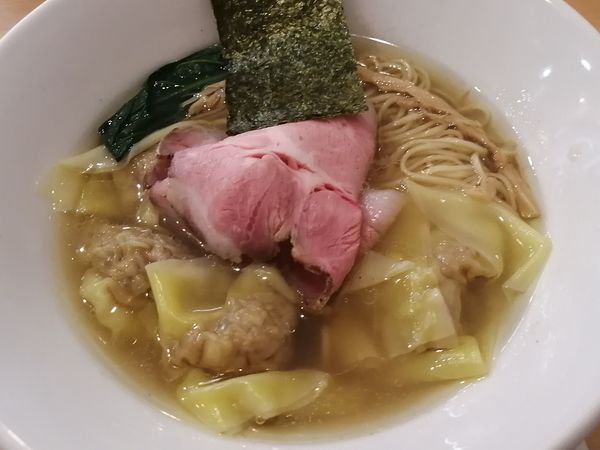 「わんたん潮そば¥1000」@麺屋BISQの写真