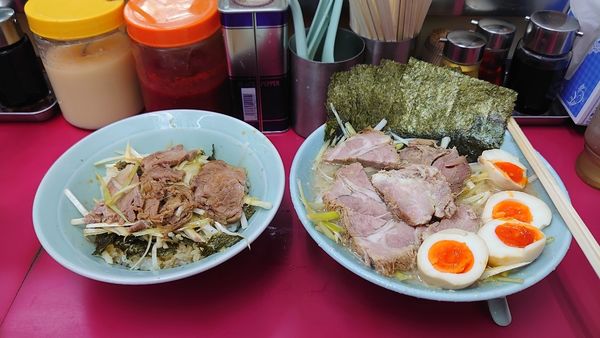「ネギ塩チャーシュー麺、他」@ラーメンショップ 牛久結束店の写真