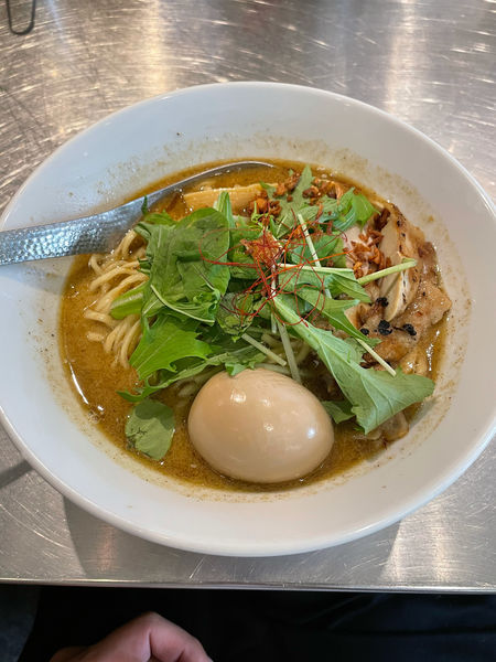 「グリーンカレーソバ」@BASSANOVAの写真