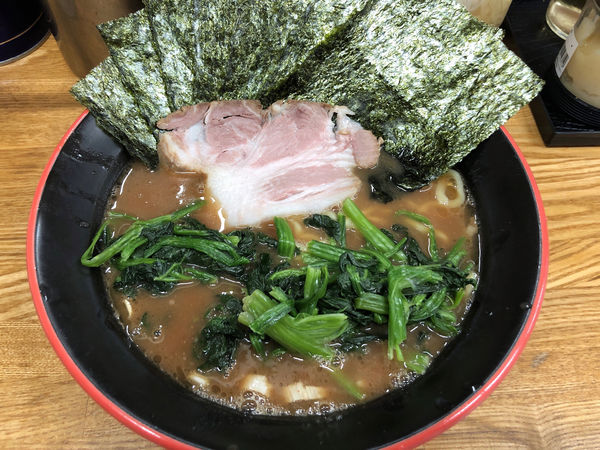 「海苔ほうれん草ラーメン」@麺家 紫極の写真