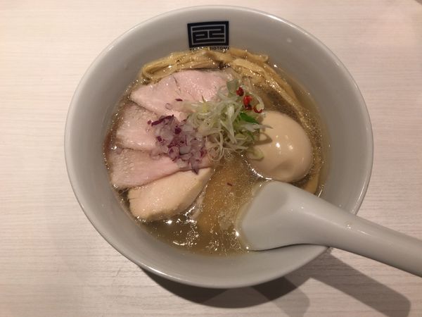 「鴨×鶏　ポルチーニ香る　特製淡麗塩らーめん」@淡麗拉麺 己巳の写真