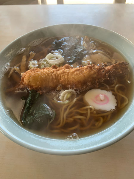 「エビ天婦羅ラーメン」@笑楽庵の写真