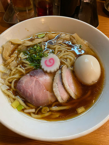 「鴨中華そば＋味玉」@はりけんラーメン 南店の写真