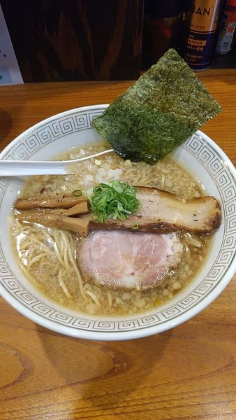 「背脂煮干しそば+味付き替え玉」@拉麺 瑞笑の写真