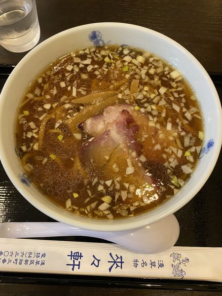 「らうめん（青竹）」@淺草 來々軒の写真