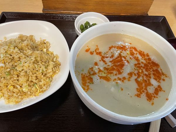 「担々麺とチャーハンのセット」@楽食中華 飛燕の写真