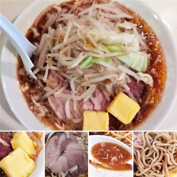「塩旨辛ラーメン(1/4/6)＋バター＝920円」@麺家ぶんすけの写真