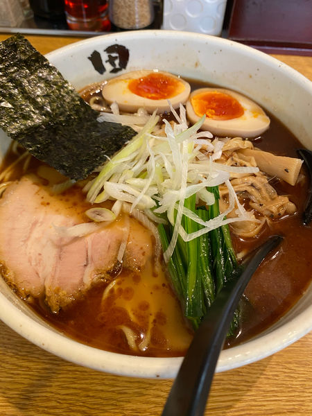 「東京醤油とんこつらーめん」@麺処 田ぶし 横浜店の写真