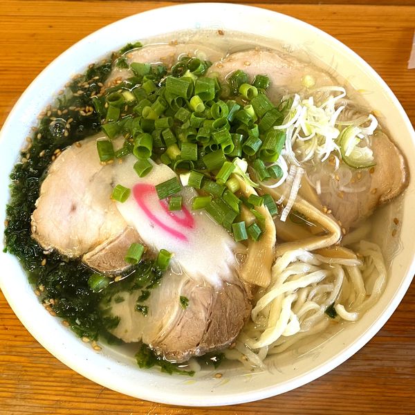 「しおラーメン＋チャーシュー」@青竹打麺 ゆたかやの写真