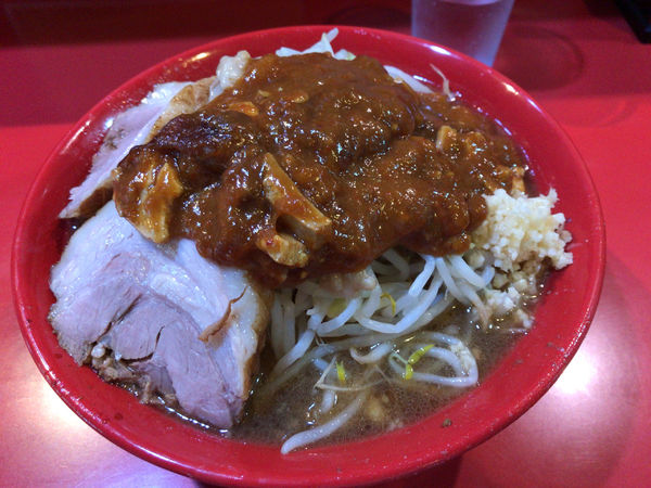 「フュージョン(全部)+豚1枚 900円」@蒙麺 火の豚の写真