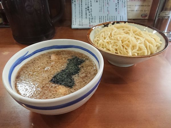 「特製もりそば＋濃厚スープ＋背脂」@板橋大勝軒なりたやの写真