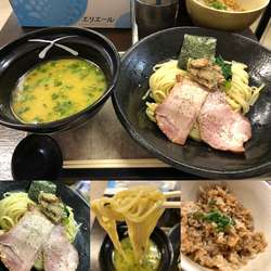 蟹出汁と蟹味噌つけ麺+蟹出汁炊き込みご飯