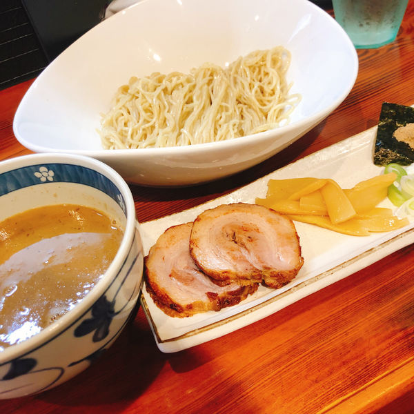 「赤城鳥の白湯×鯖節のつけ麺 800円 麺少なめ -50円」@麺＆cafe Coi.Coi.の写真