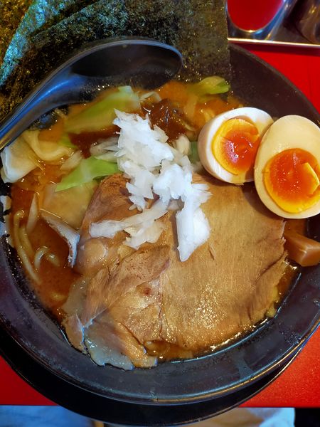 「濃厚魚介豚骨ラーメン　７９０円」@名和大和家の写真