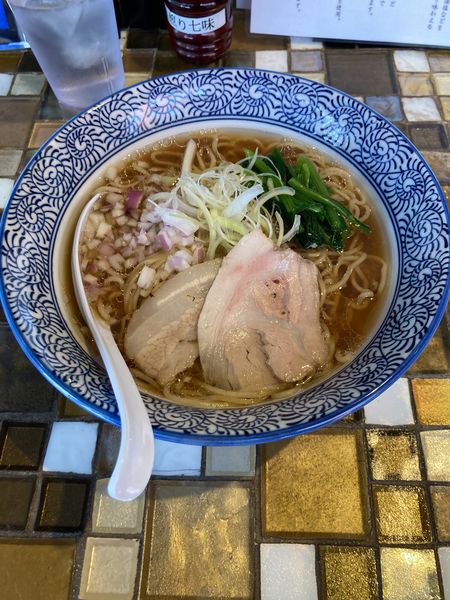 「貝出汁醤油そば＆貝油の和え玉（小）」@貝出汁中華そば 虎武の写真