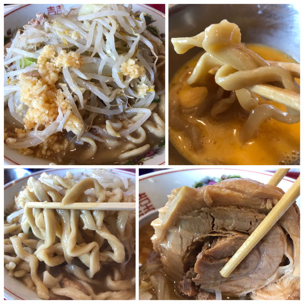 「ラ－メン 750円(豚1枚) 生卵50円 ニンニクアブラ」@ラーメン英二の写真