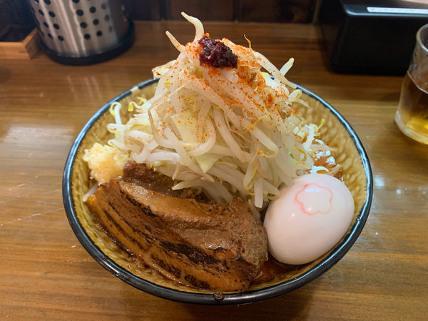 「赤富士(150g)+桜玉 ￥900+￥0」@麺処 はいからの写真