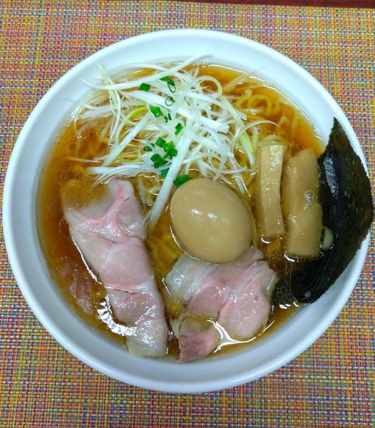 「中華そば大盛味玉（￥800+C）」@中華そば たま河の写真