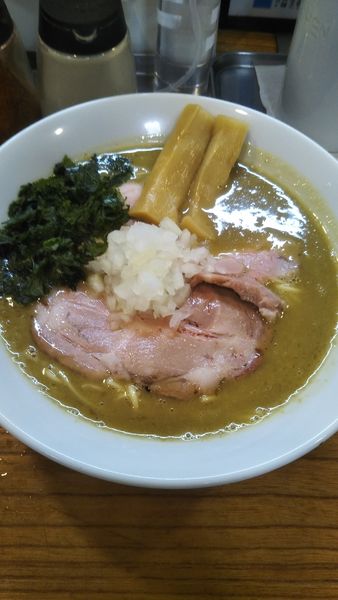 「限定濃厚煮干しそば」@アメノオトの写真