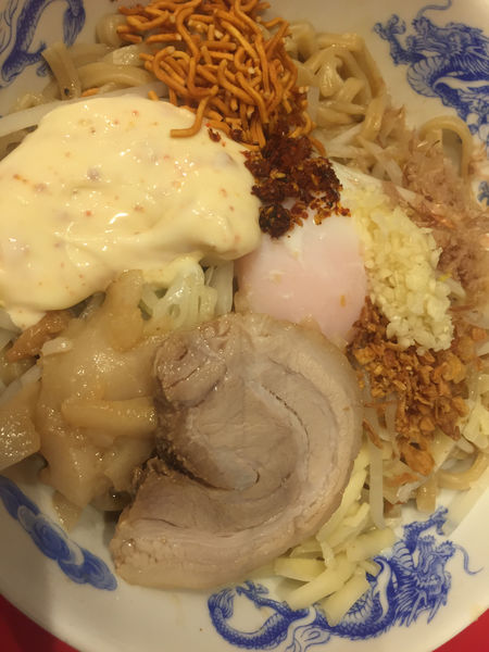 「まぜそば」@ジャンクガレッジ 大宮駅前店の写真