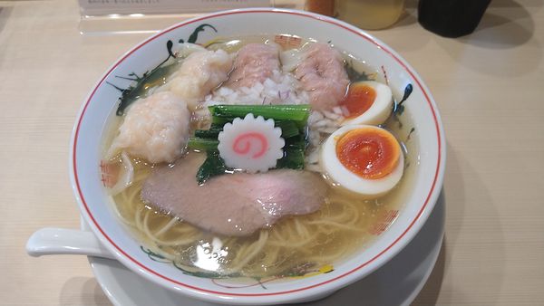 「全部入り白だしワンタン麺¥1240-」@つけめん金龍の写真
