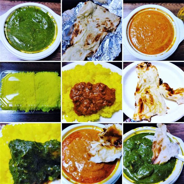 「キーマ&ライス+サグチキン&ナン(辛口) 1100円」@ニュープラシッダ 浅草店の写真