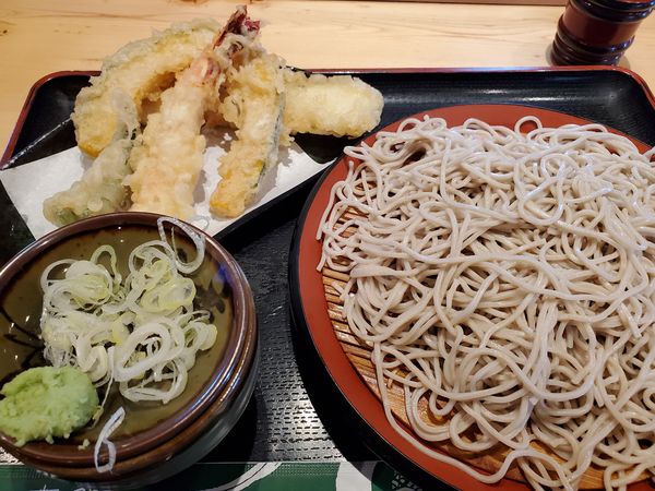 「つけ天そば」@味奈登庵 関内店の写真