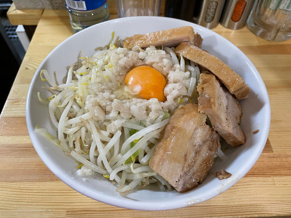 「肉増し混ぜそば(醤油)」@麺処 MAZERUの写真